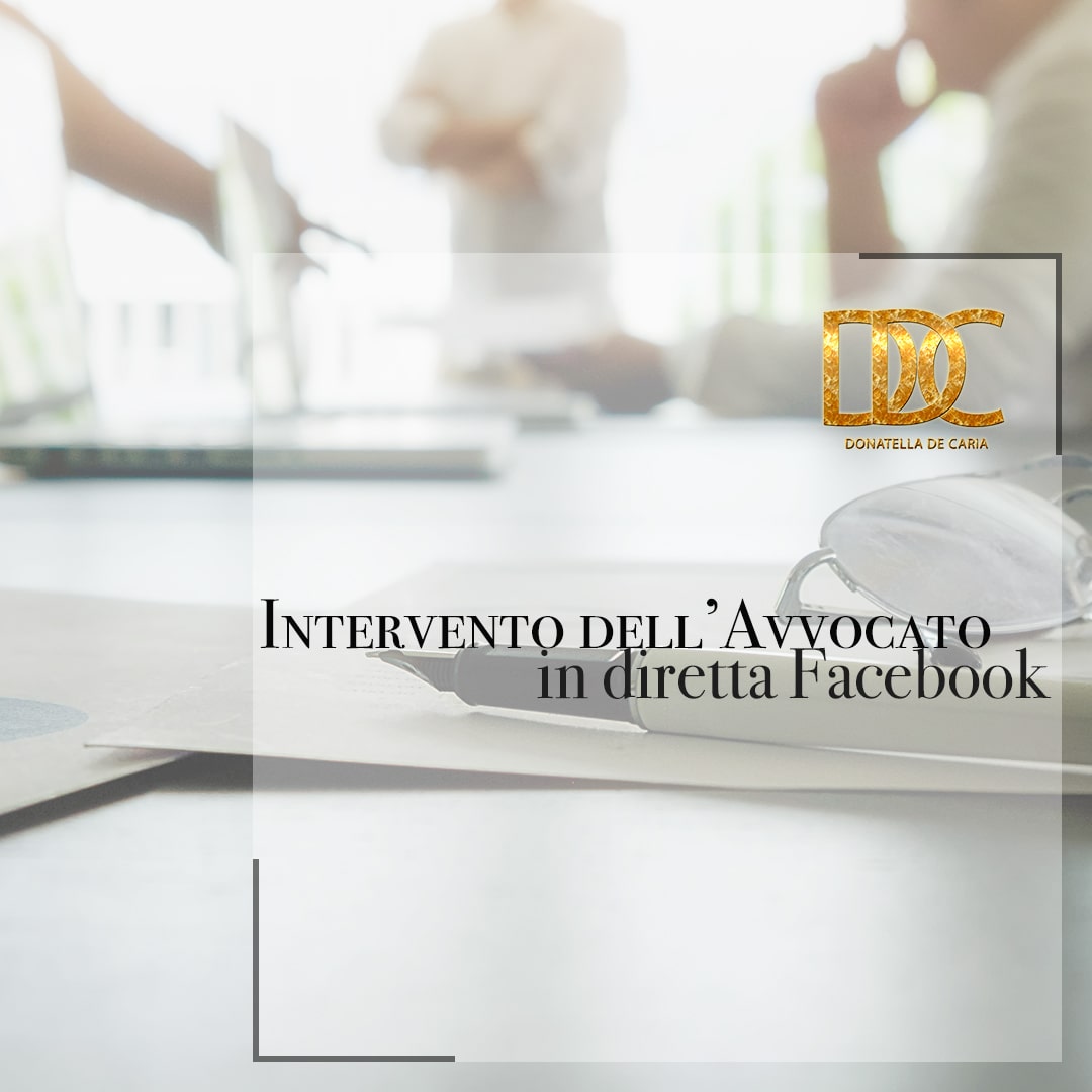 Diretta Facebook organizzata dall’Avv. Andrea Bonuomo e dall’Avv. Pietro Di Tosto sul tema del Diritto di Famiglia durante la FASE2